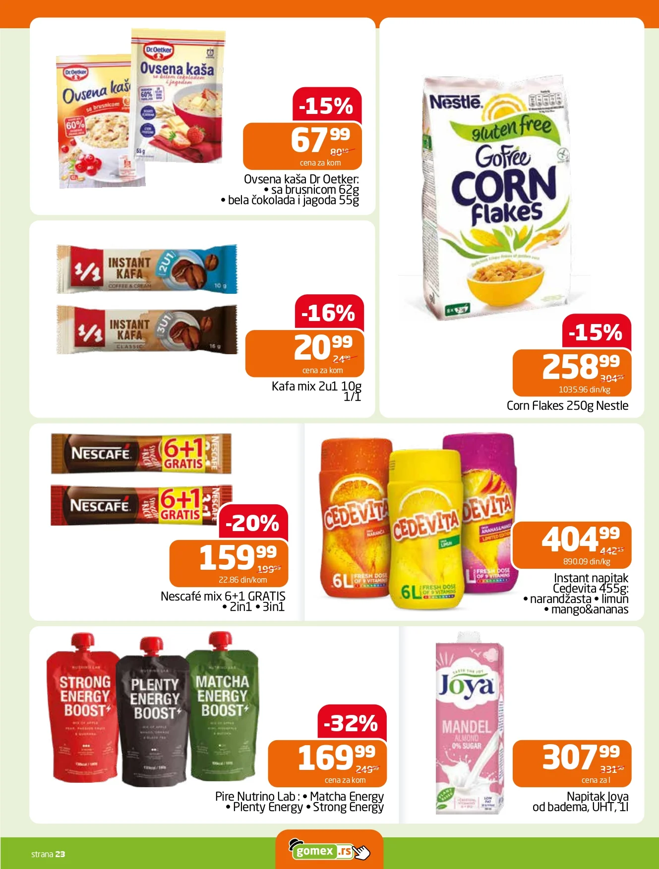 Gomex katalog AKCIJE IZ ŠEŠIRA 7-20.1.2026.