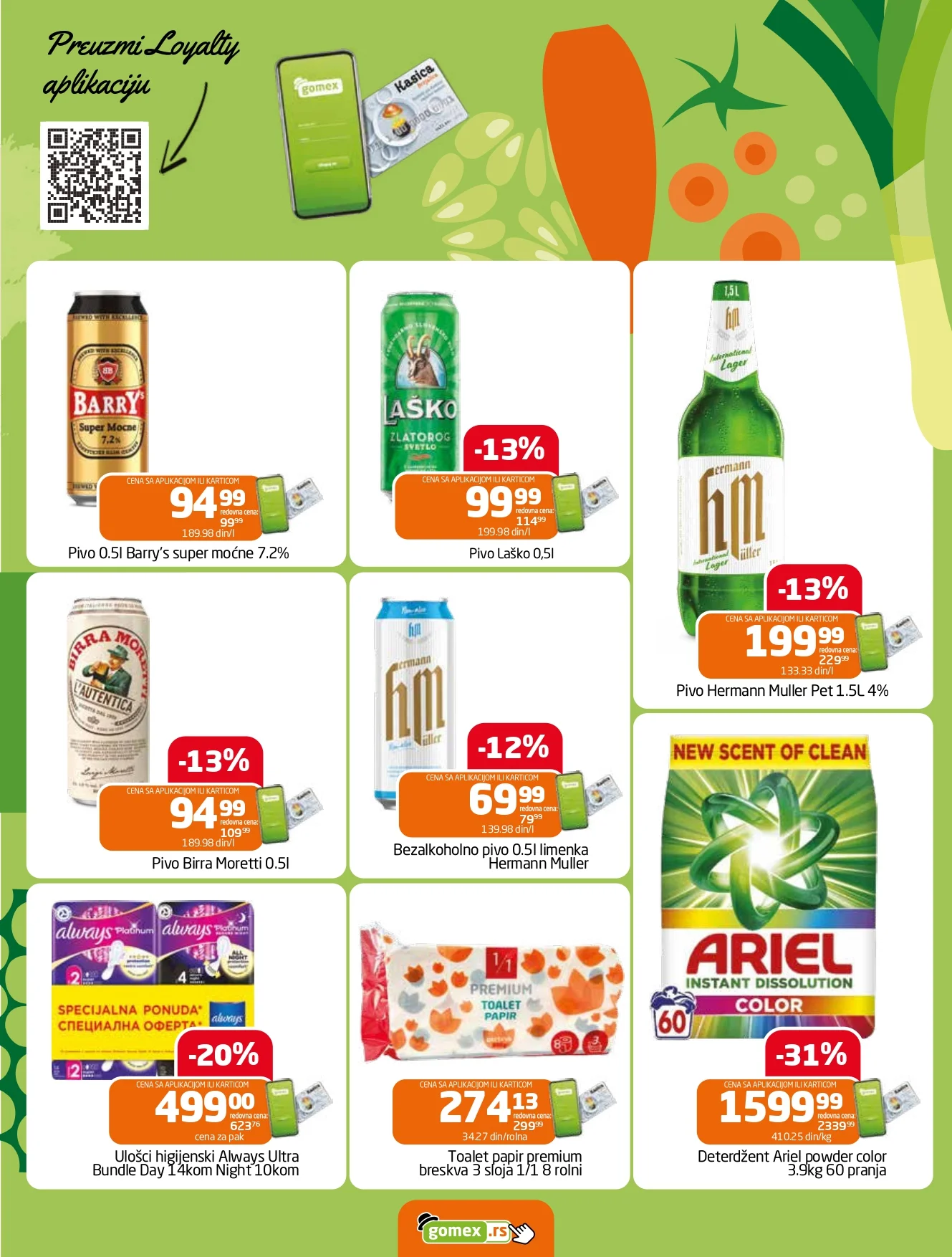 Gomex katalog AKCIJE IZ ŠEŠIRA 7-20.1.2026.