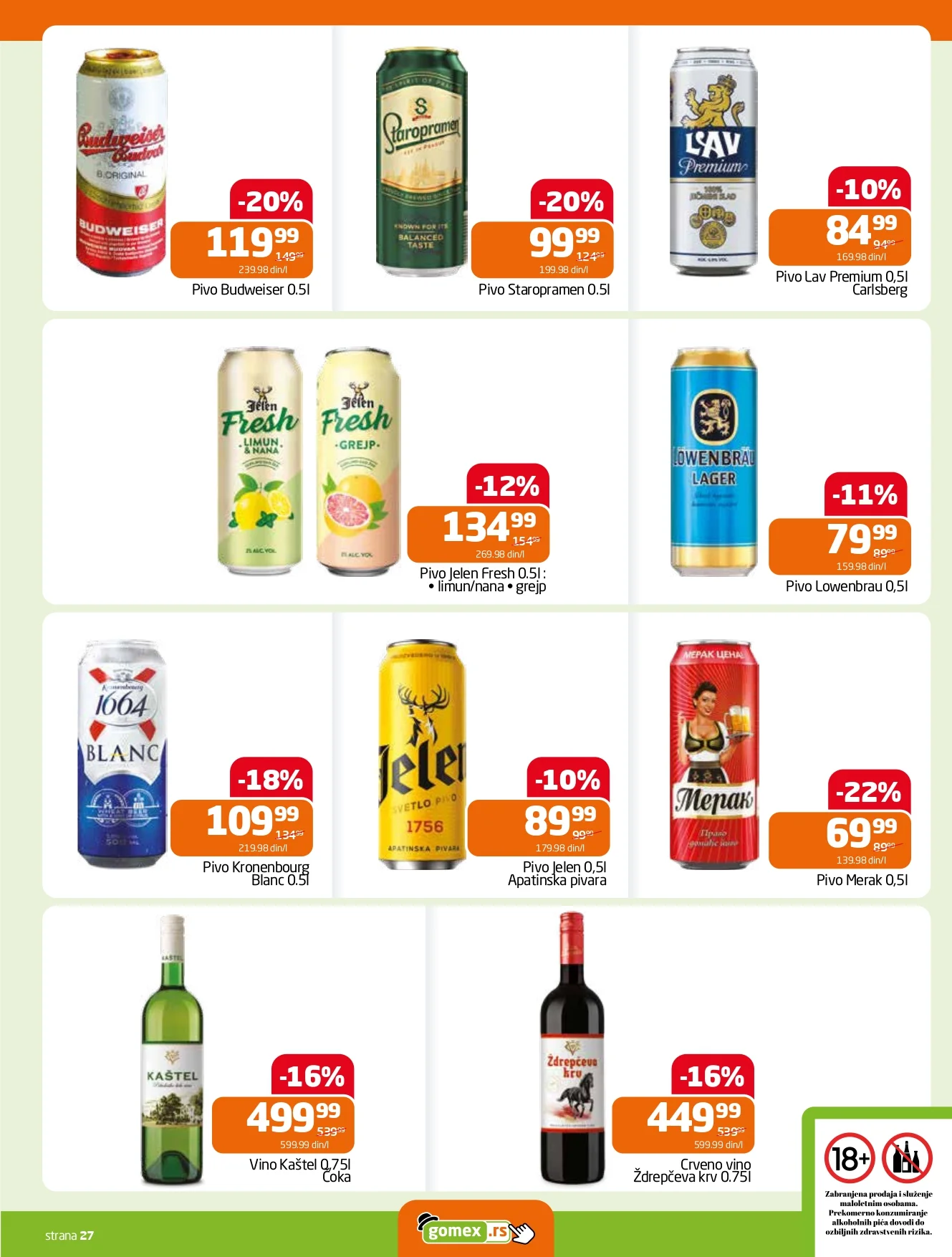 Gomex katalog AKCIJE IZ ŠEŠIRA 7-20.1.2026.