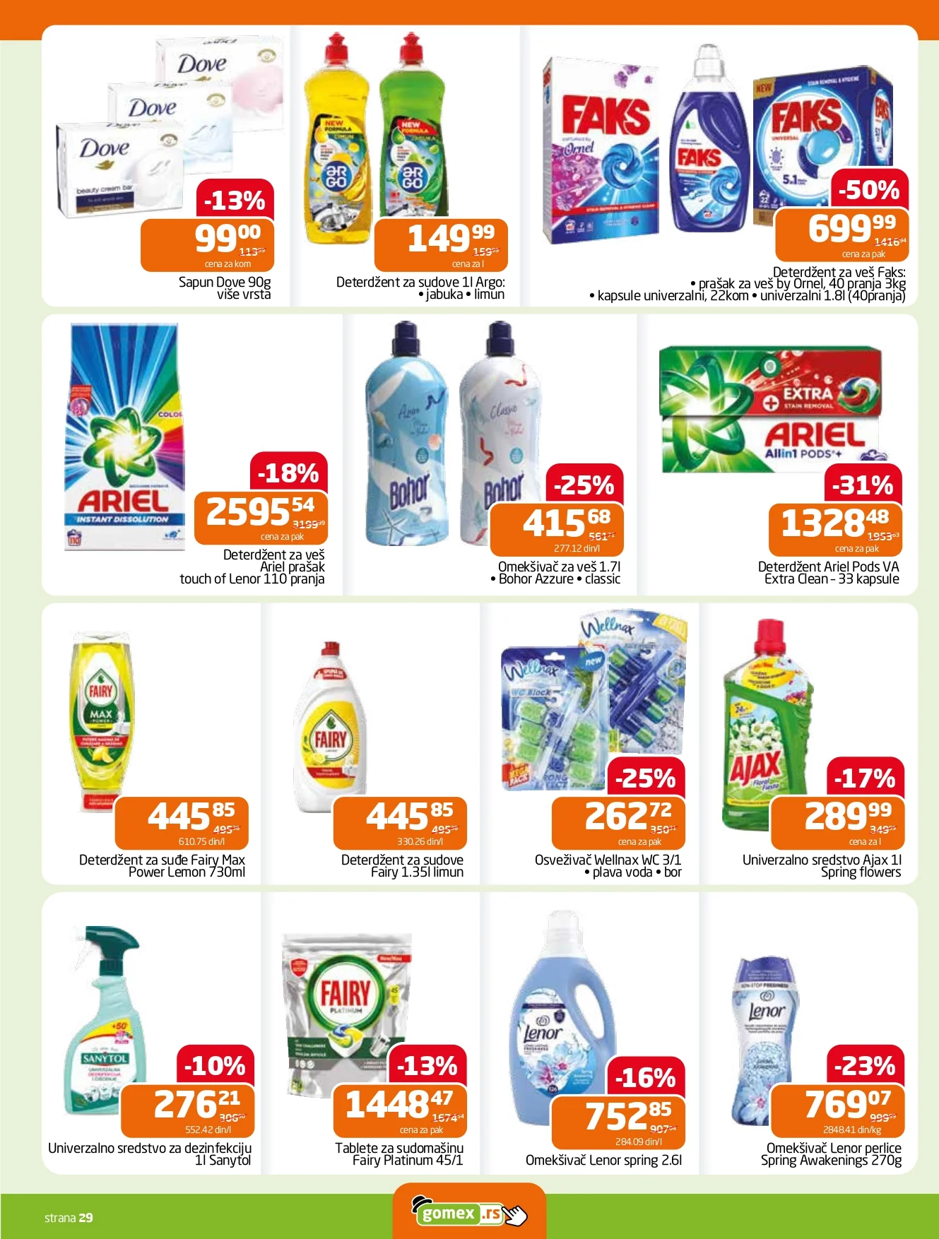 Gomex katalog AKCIJE IZ ŠEŠIRA 7-20.1.2026.