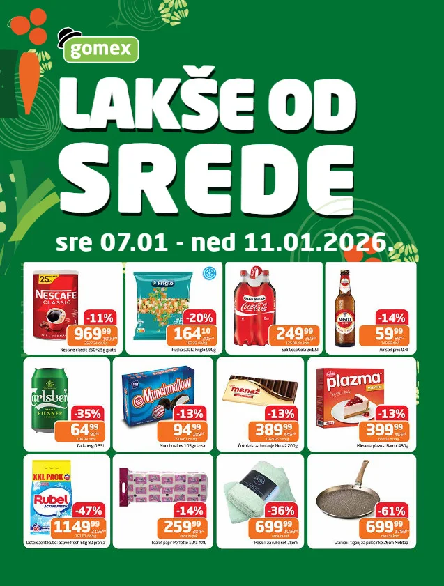 Gomex katalog LAKŠE OD SREDE 7-11.1.2026.