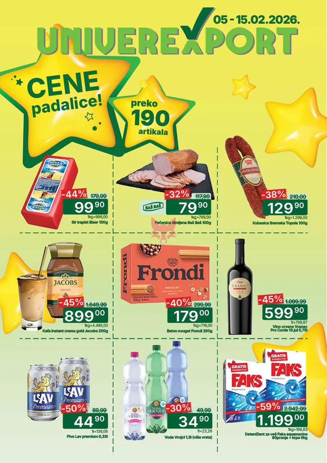 Univerexport katalog CENE PADALICE 5-15.2.2026.