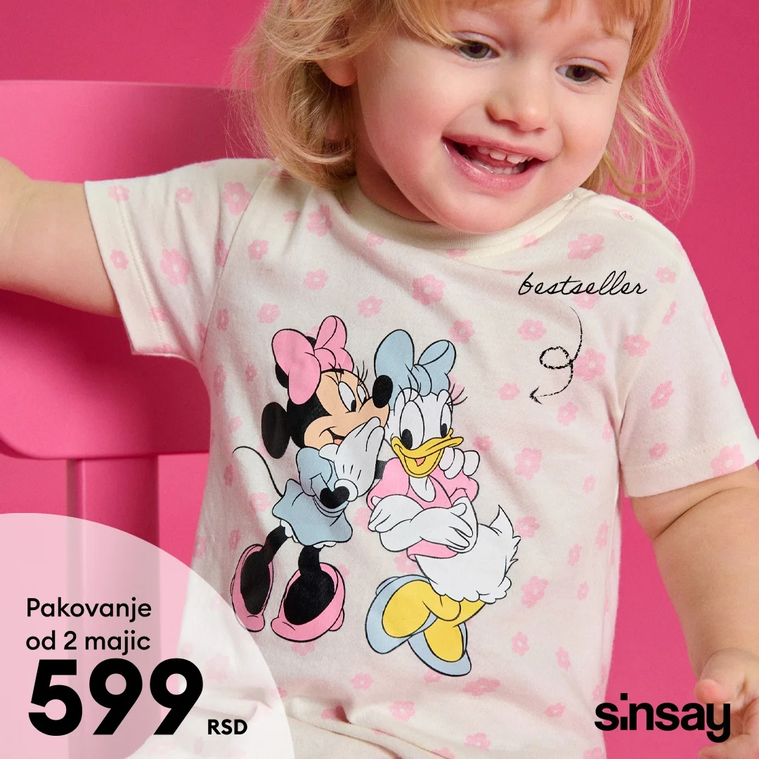Sinsay akcija: Disney kolekcija za Valentinovo februar 2026.
