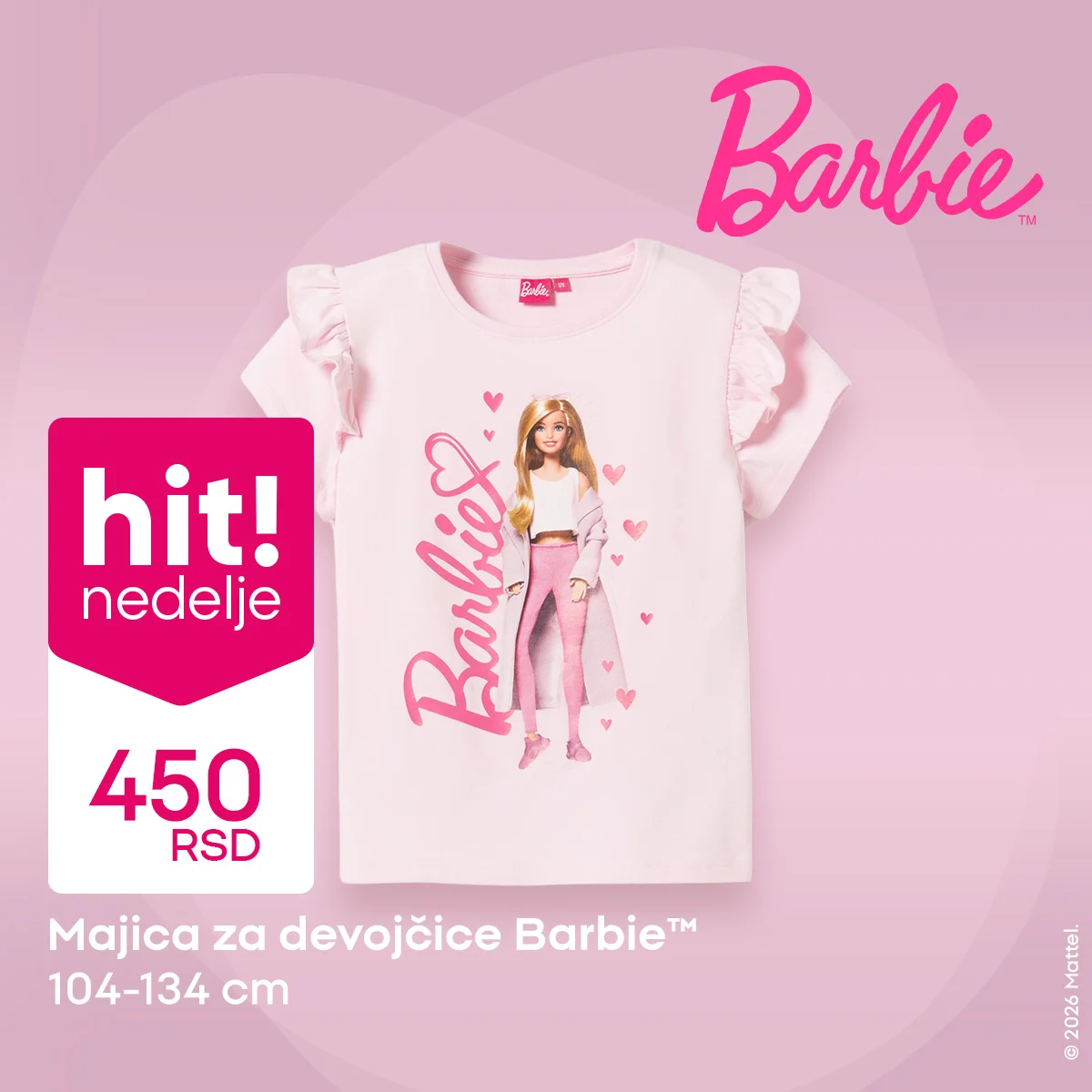 Pepco akcija - Barbie kolekcija za devojčice 19-25.2.2026.