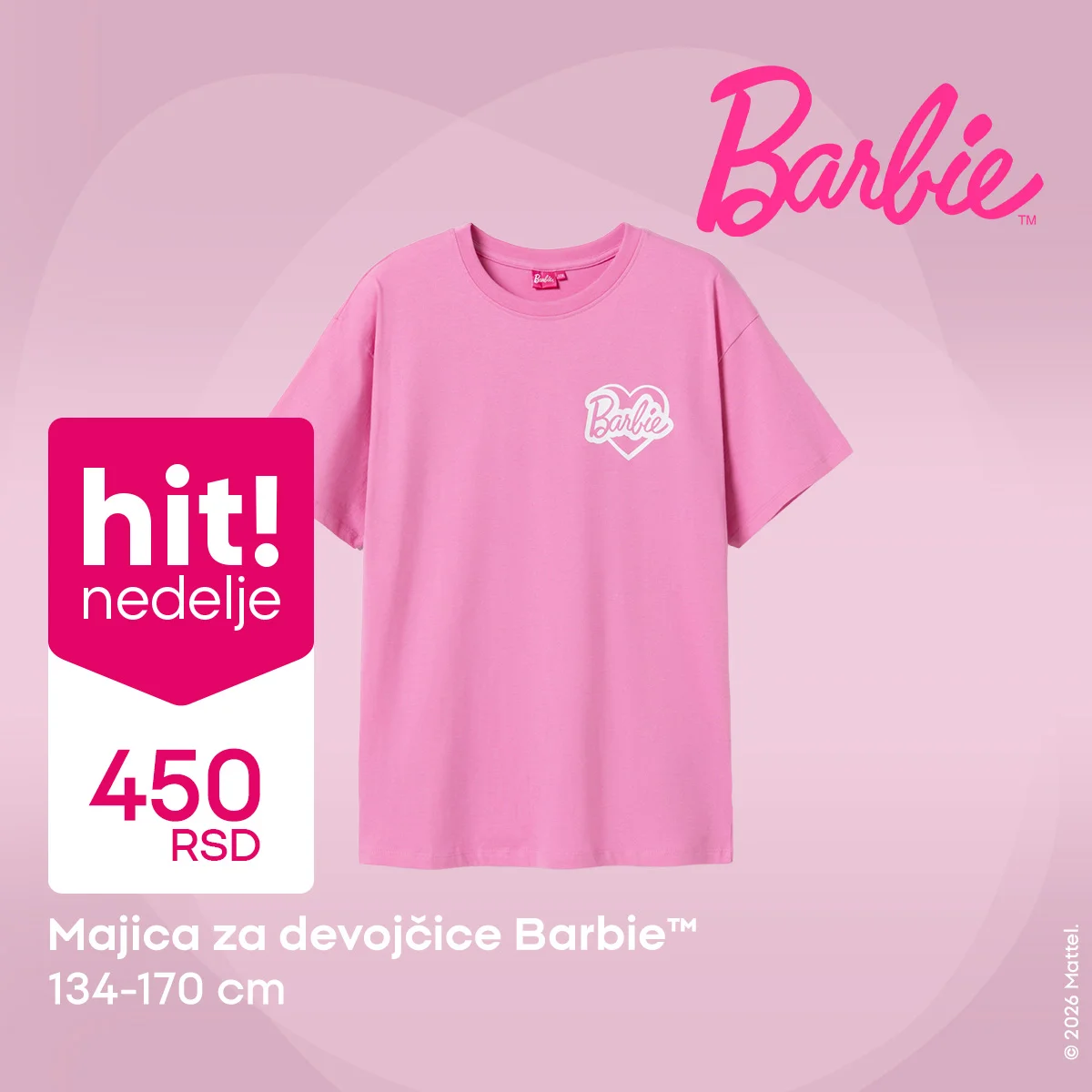 Pepco akcija - Barbie kolekcija za devojčice 19-25.2.2026.