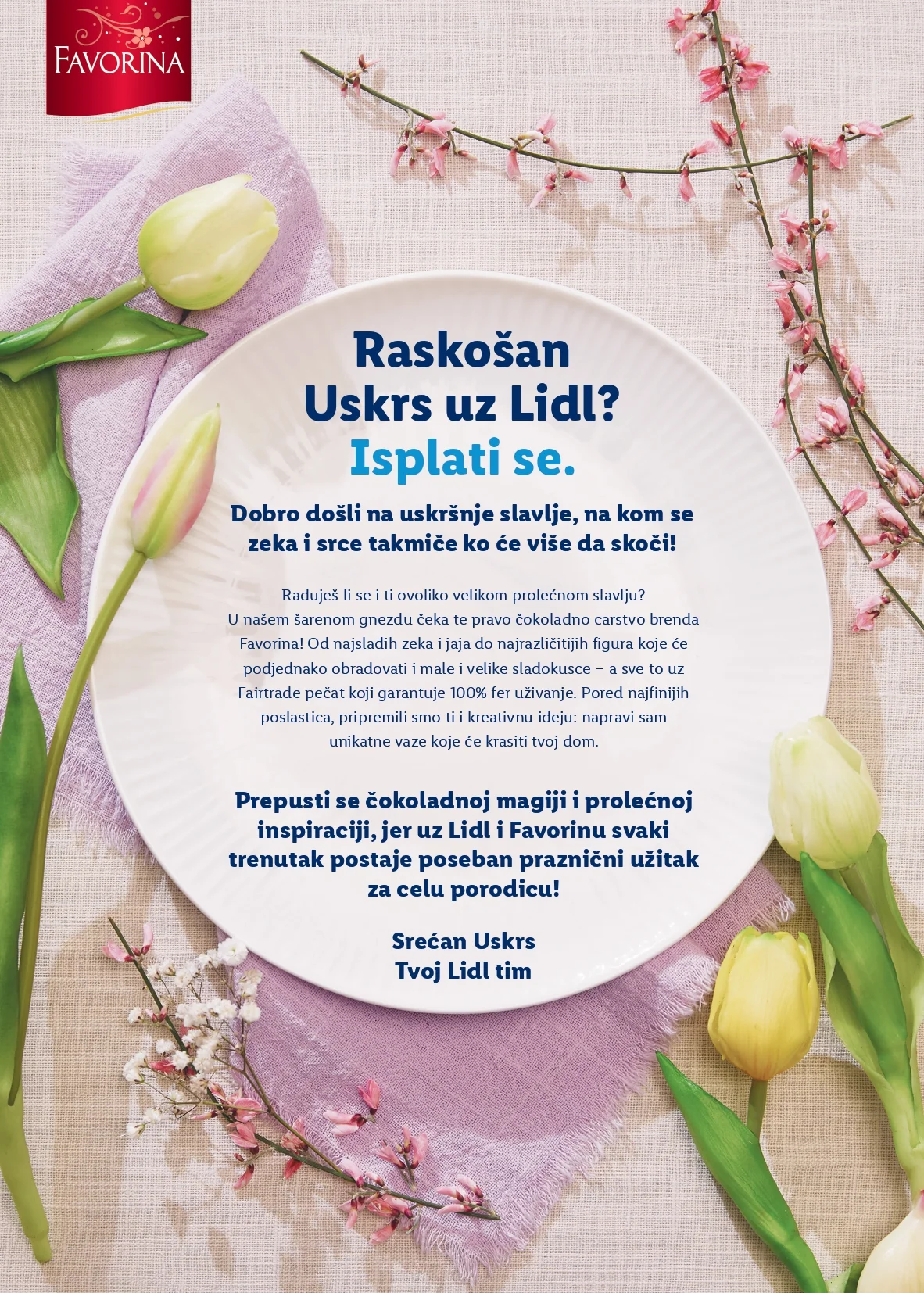 Lidl katalog Favorina Uskrs - slatkiši i uskršnje poslastice od 26.2.2026. do isteka zaliha
