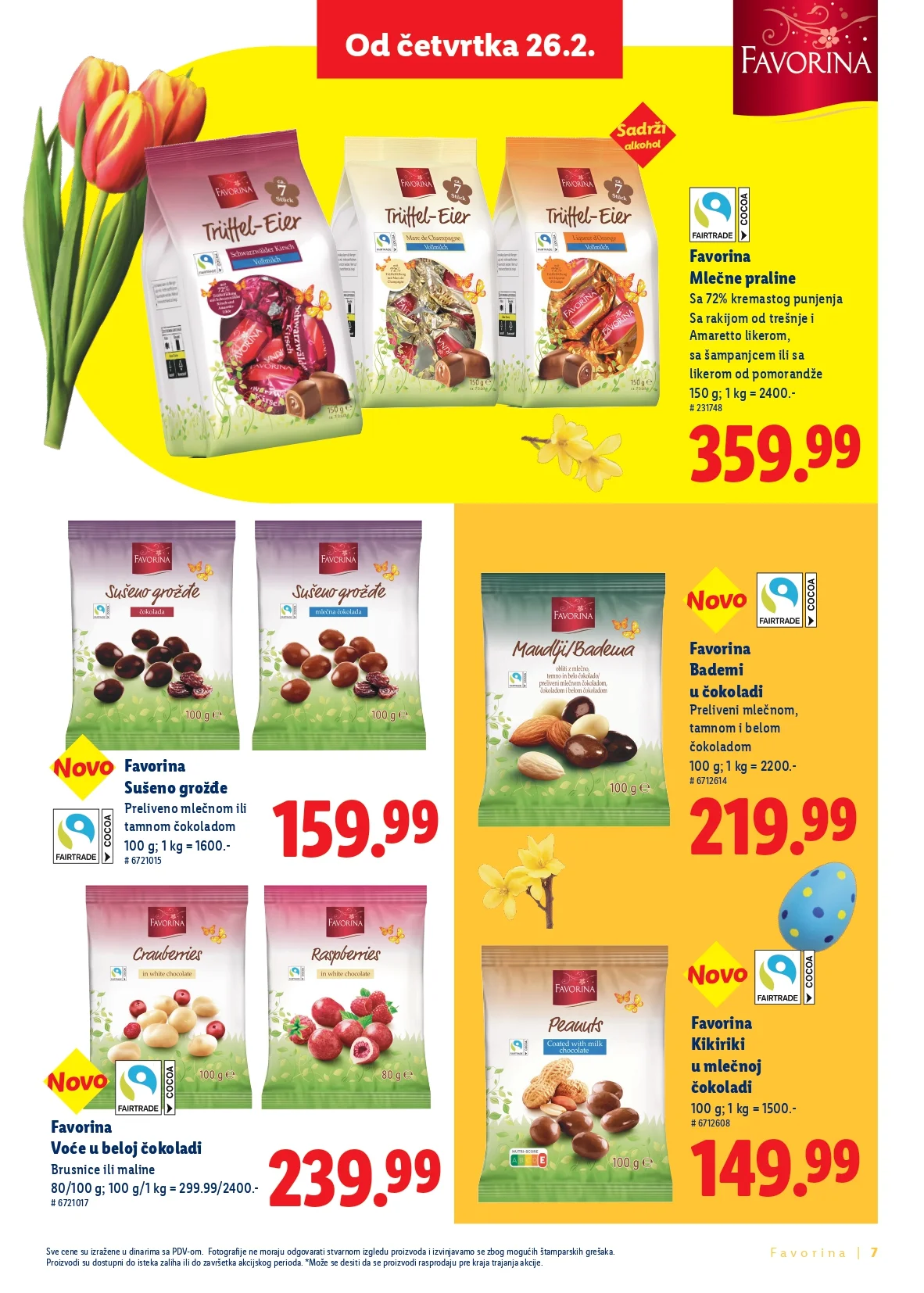Lidl katalog Favorina Uskrs - slatkiši i uskršnje poslastice od 26.2.2026. do isteka zaliha
