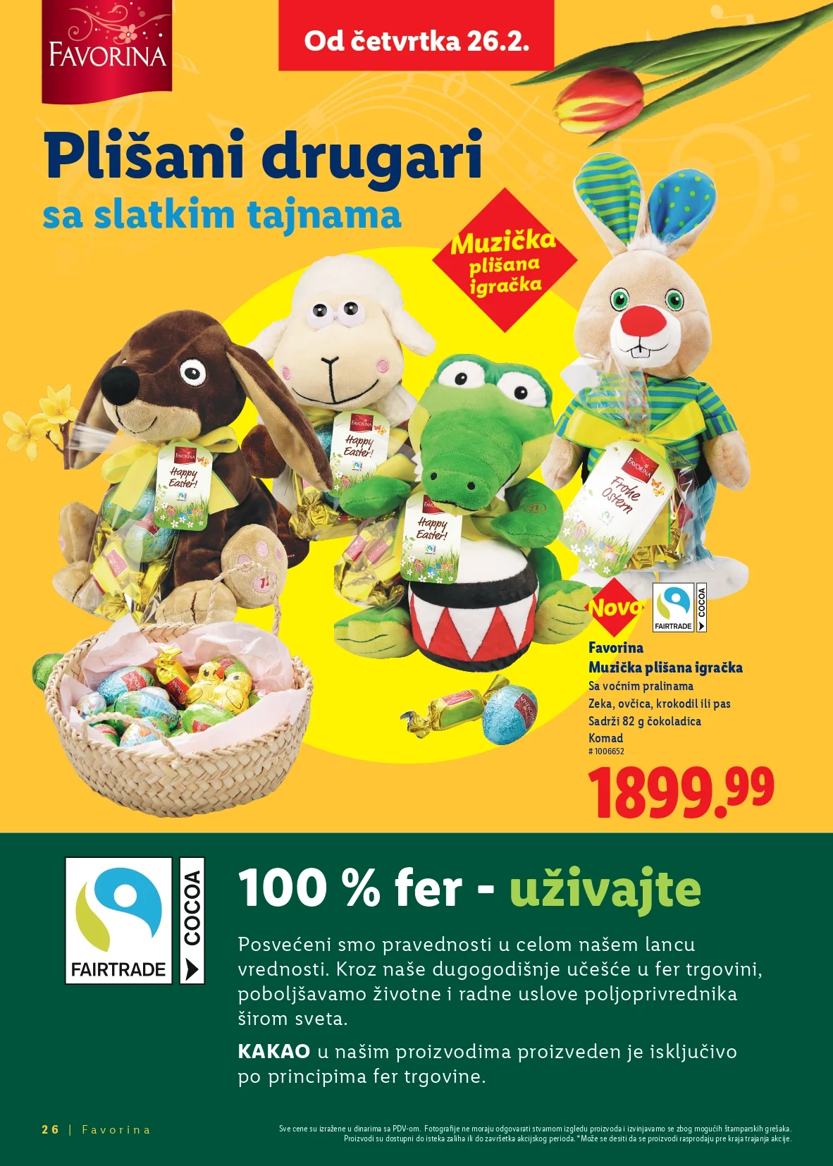 Lidl katalog Favorina Uskrs - slatkiši i uskršnje poslastice od 26.2.2026. do isteka zaliha