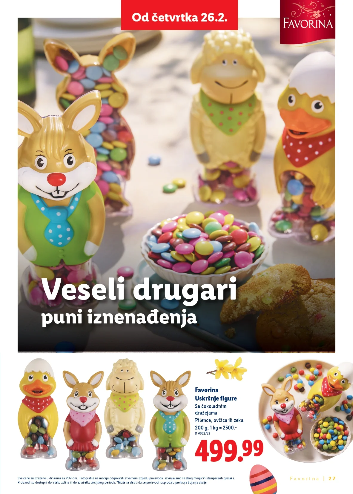 Lidl katalog Favorina Uskrs - slatkiši i uskršnje poslastice od 26.2.2026. do isteka zaliha