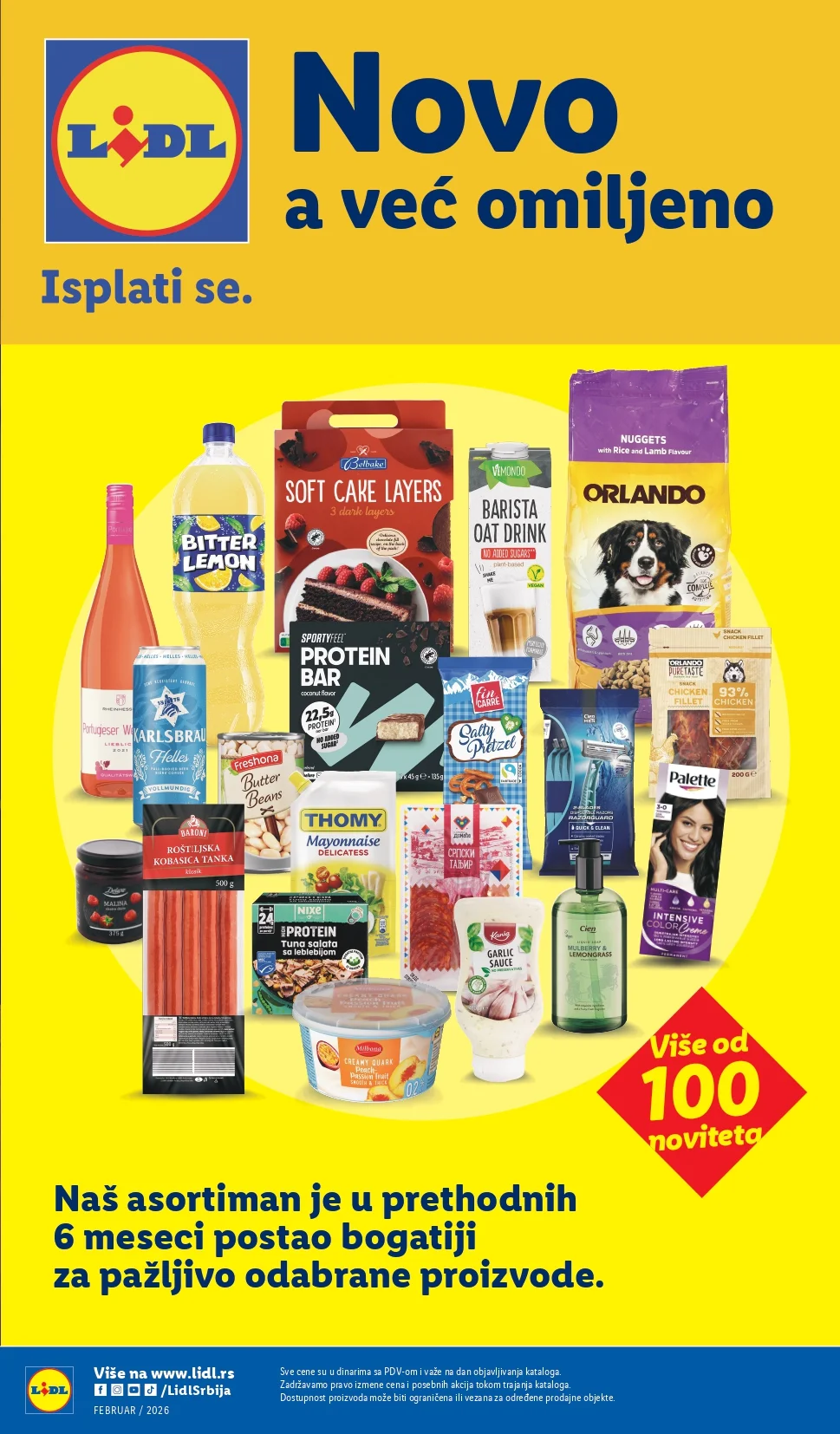 Lidl katalog NOVO februar 2026.