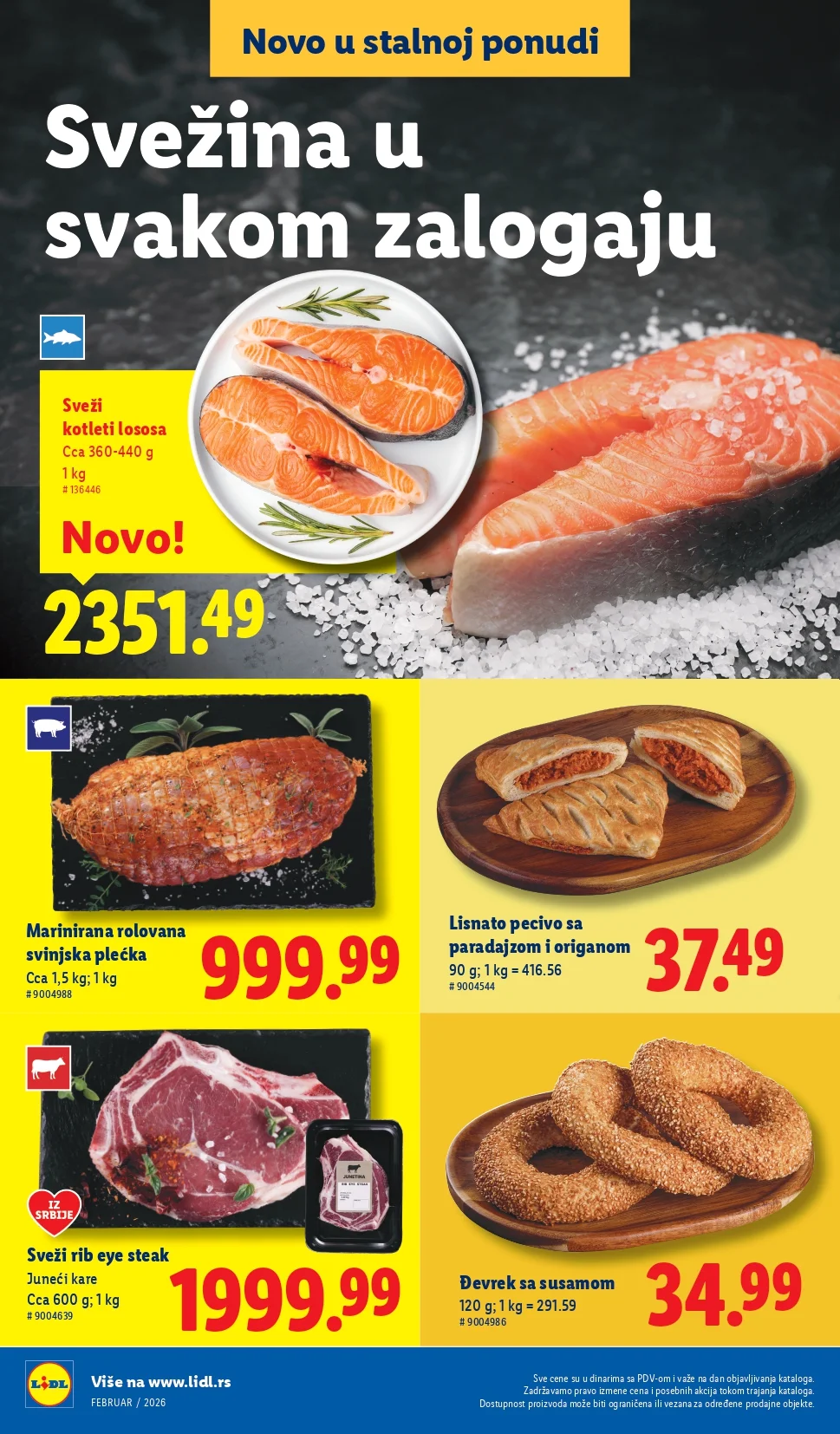 Lidl katalog NOVO februar 2026.