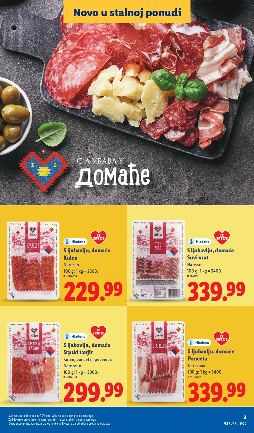 Lidl katalog NOVO februar 2026.