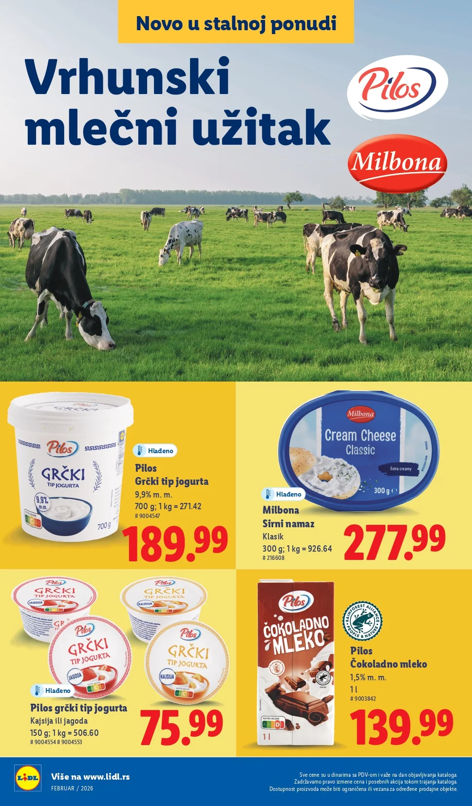 Lidl katalog NOVO februar 2026.