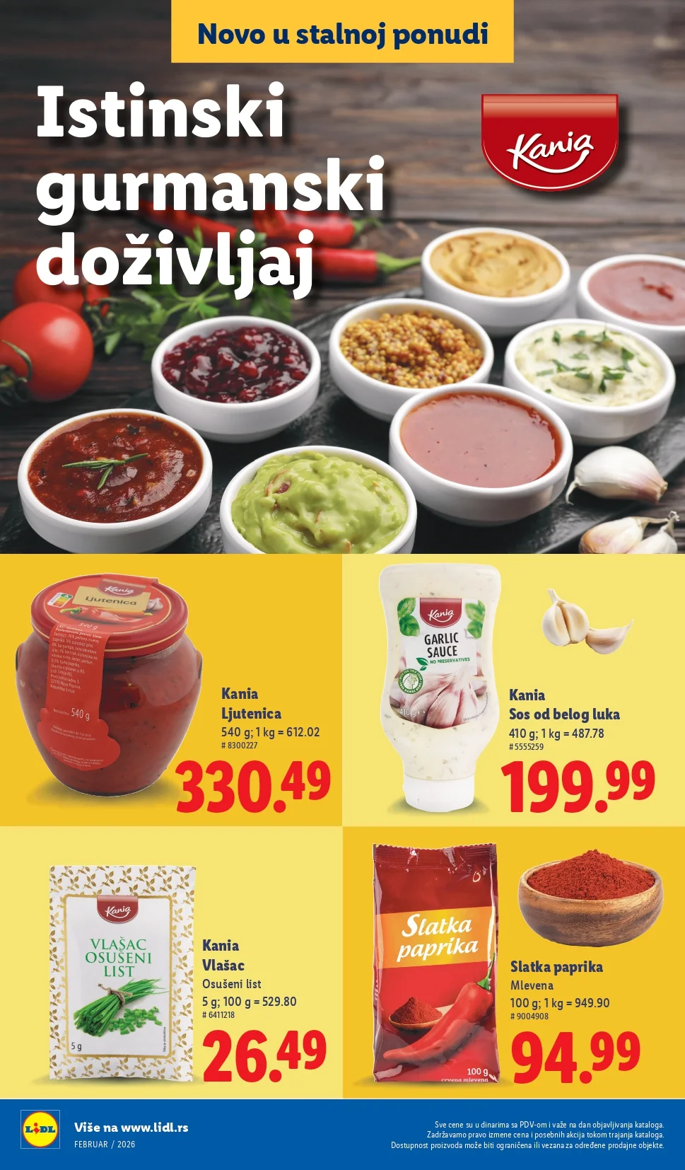 Lidl katalog NOVO februar 2026.