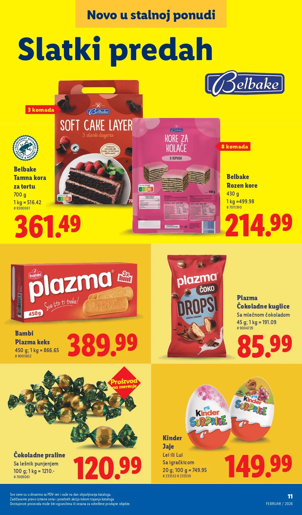 Lidl katalog NOVO februar 2026.