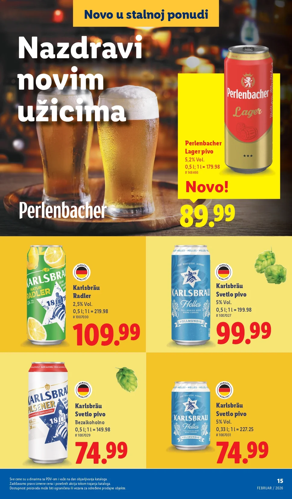 Lidl katalog NOVO februar 2026.