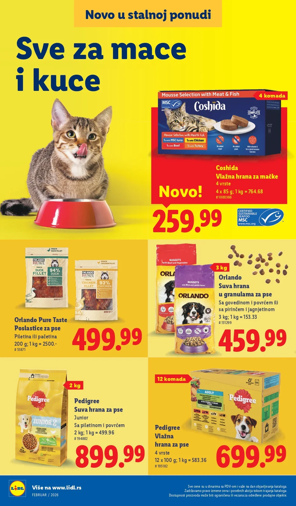 Lidl katalog NOVO februar 2026.