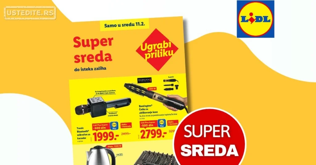 Lidl CENA DANA - SUPER SREDA 11.2.2026.