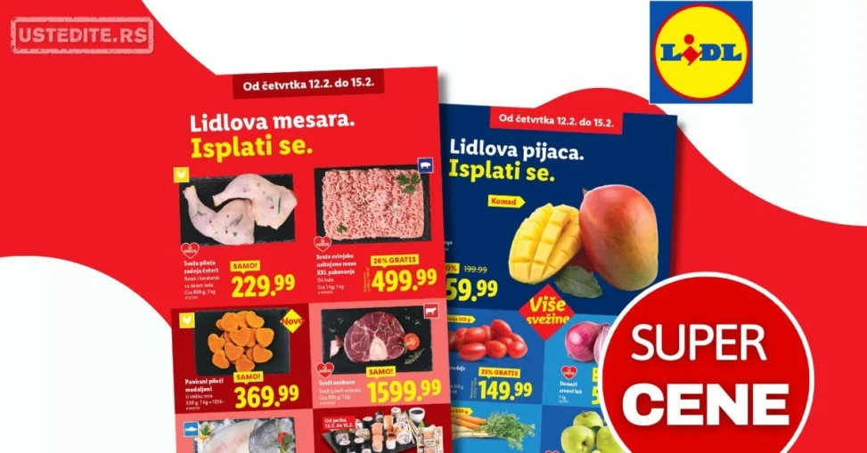 Lidl SVEŽA AKCIJA 12-15.2.2026.