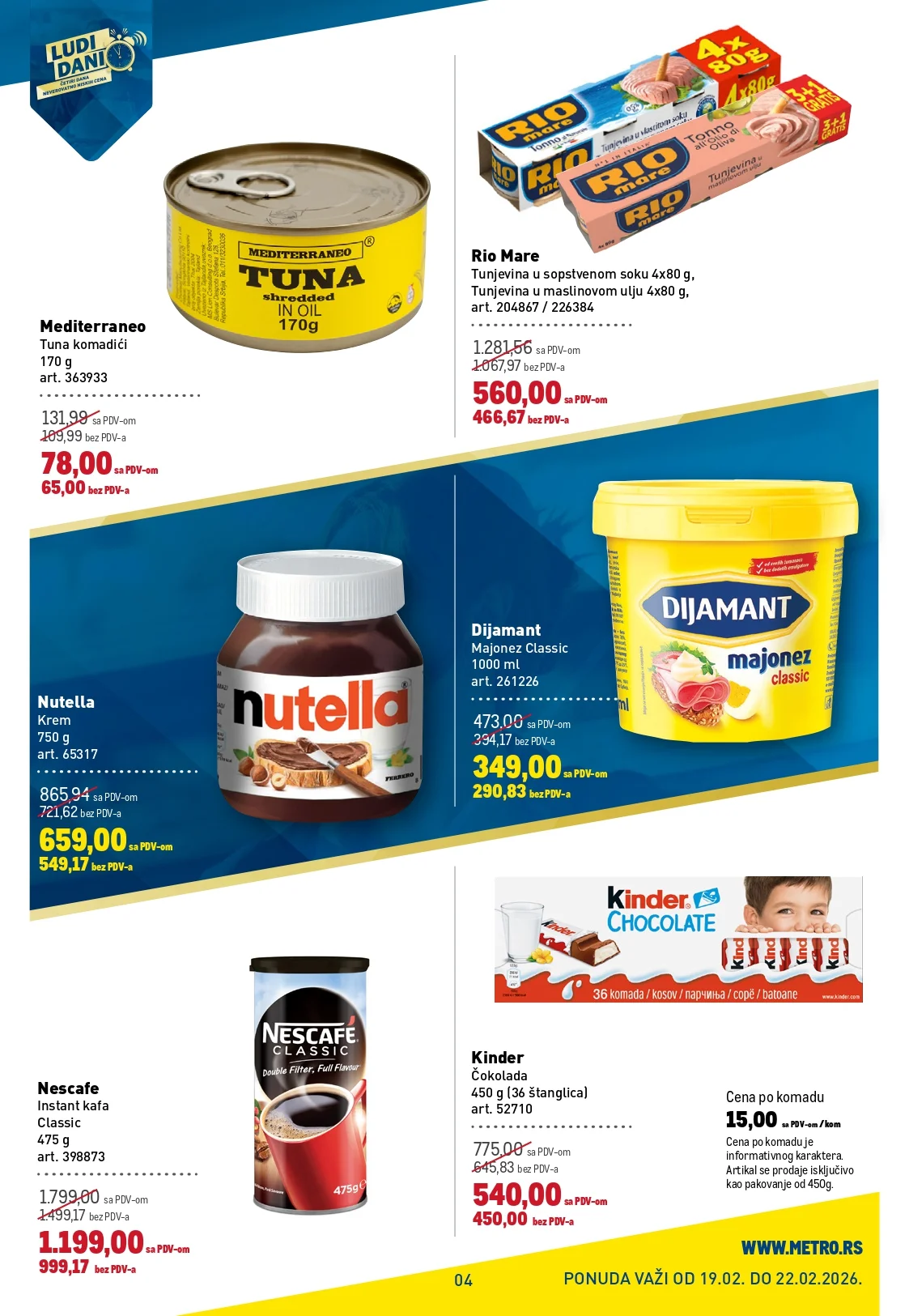Metro katalog LUDI DANI 19-22.2.2026.