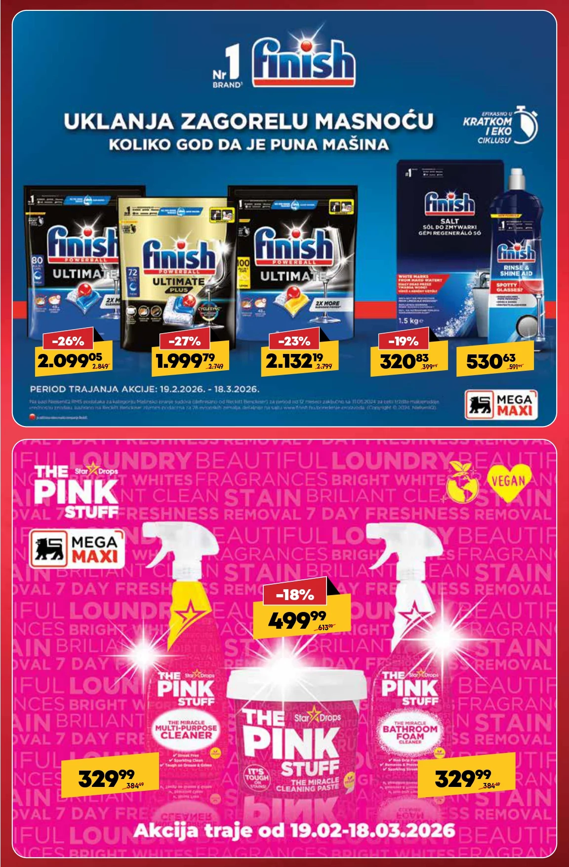 Mega Maxi katalog SVE ZA ČIŠĆENJE DOMA 19.2-18.3.2026.