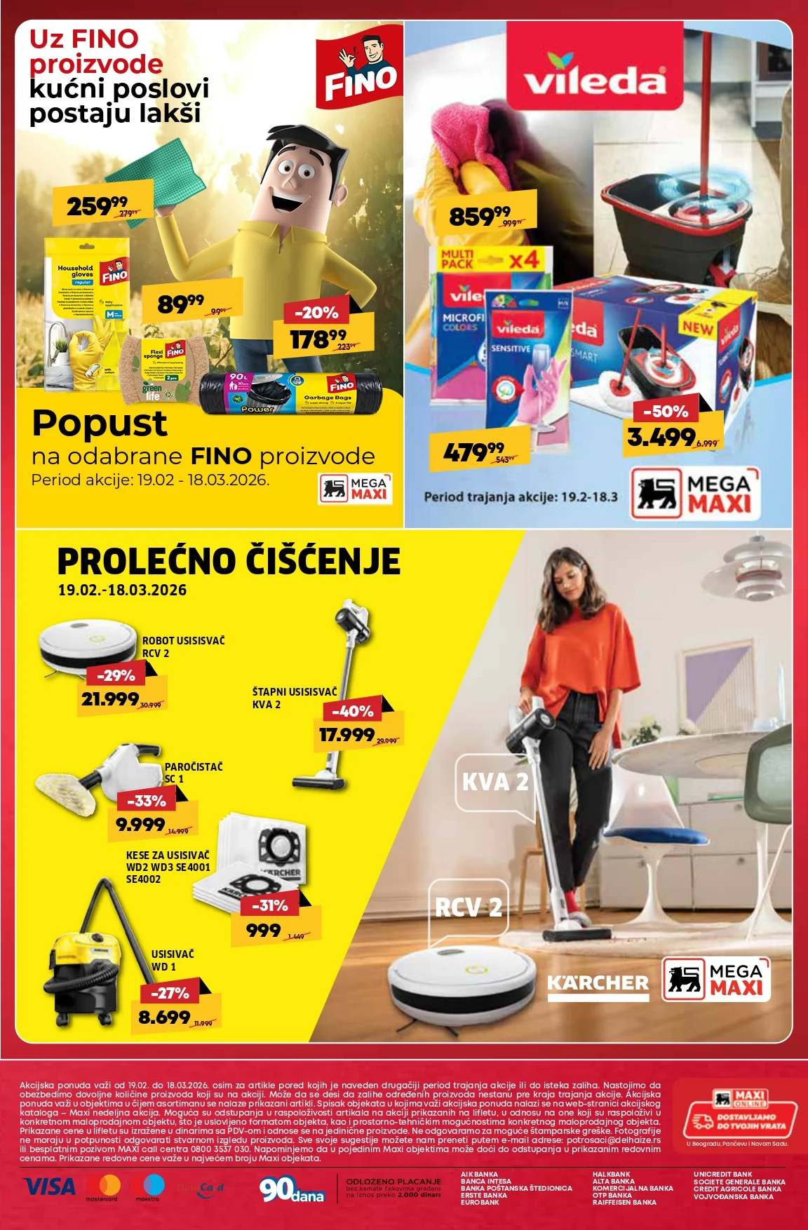 Mega Maxi katalog SVE ZA ČIŠĆENJE DOMA 19.2-18.3.2026.