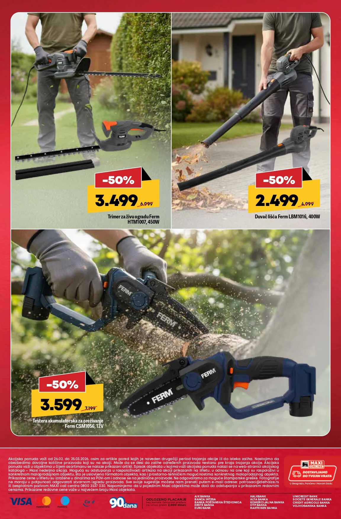 Mega Maxi katalog SVE ZA DOVORIŠTE I BAŠTU 25.2-25.3.2026.