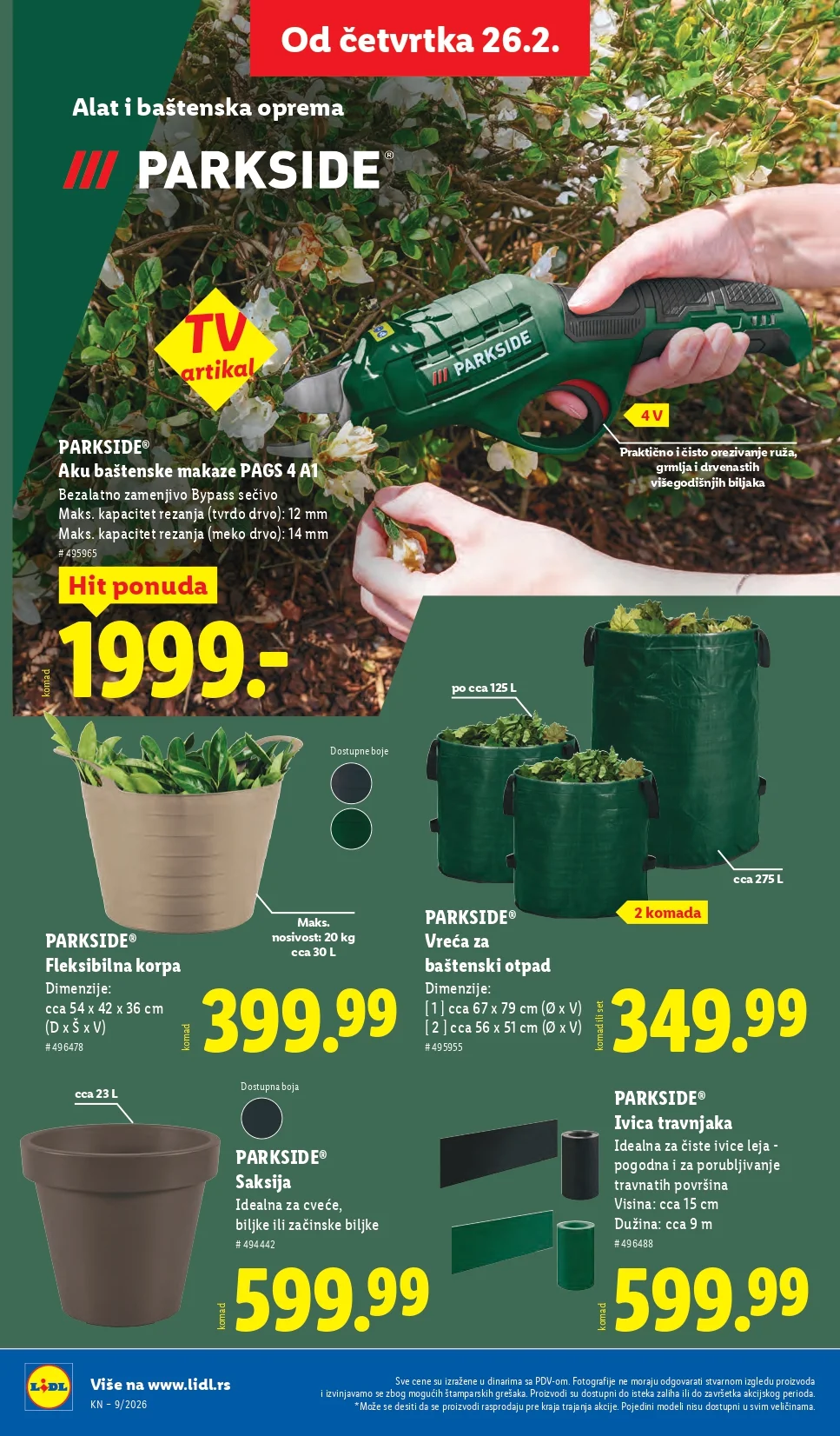 Lidl katalog 26.2-4.3.2026.