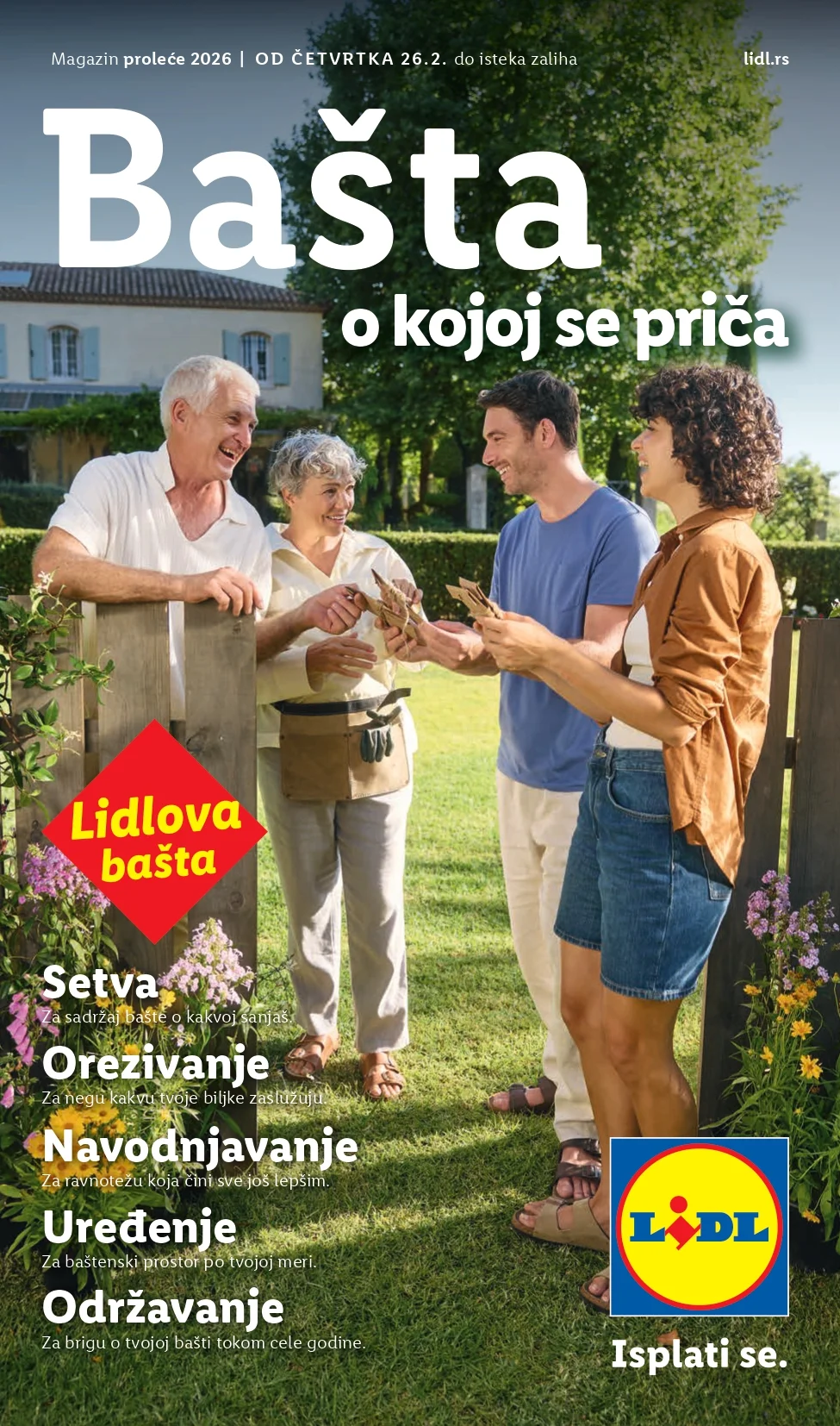 Lidl katalog – baštenska ponuda od 26.2.2026. do isteka zaliha