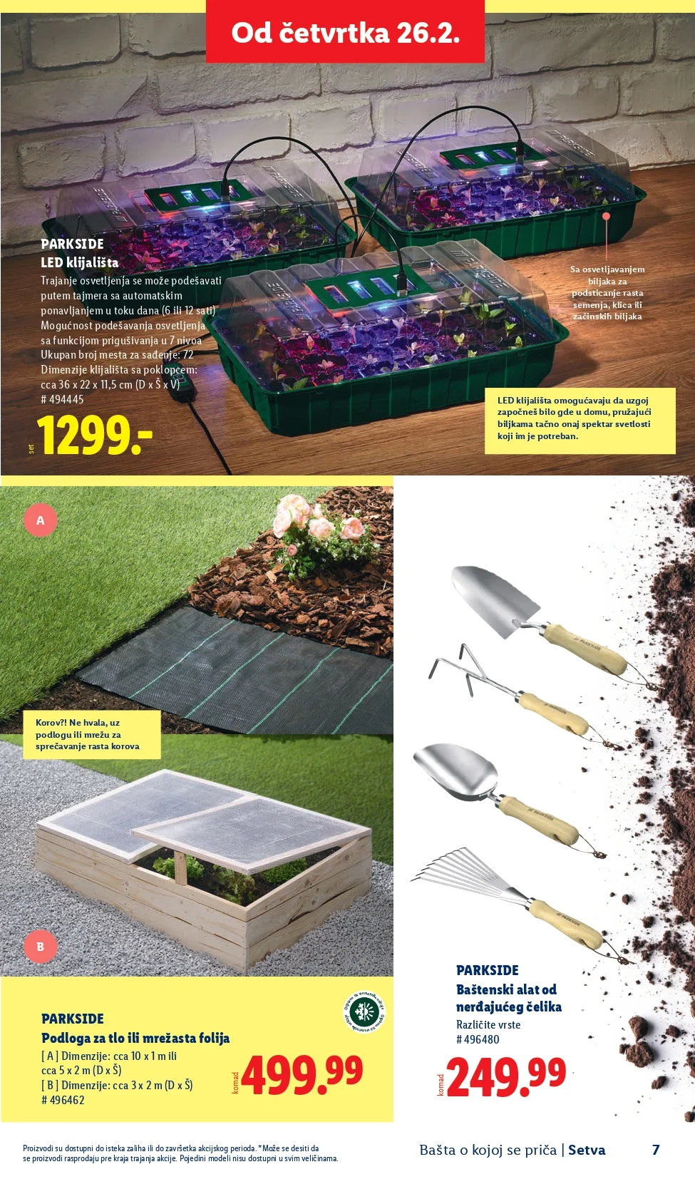 Lidl katalog – baštenska ponuda od 26.2.2026. do isteka zaliha