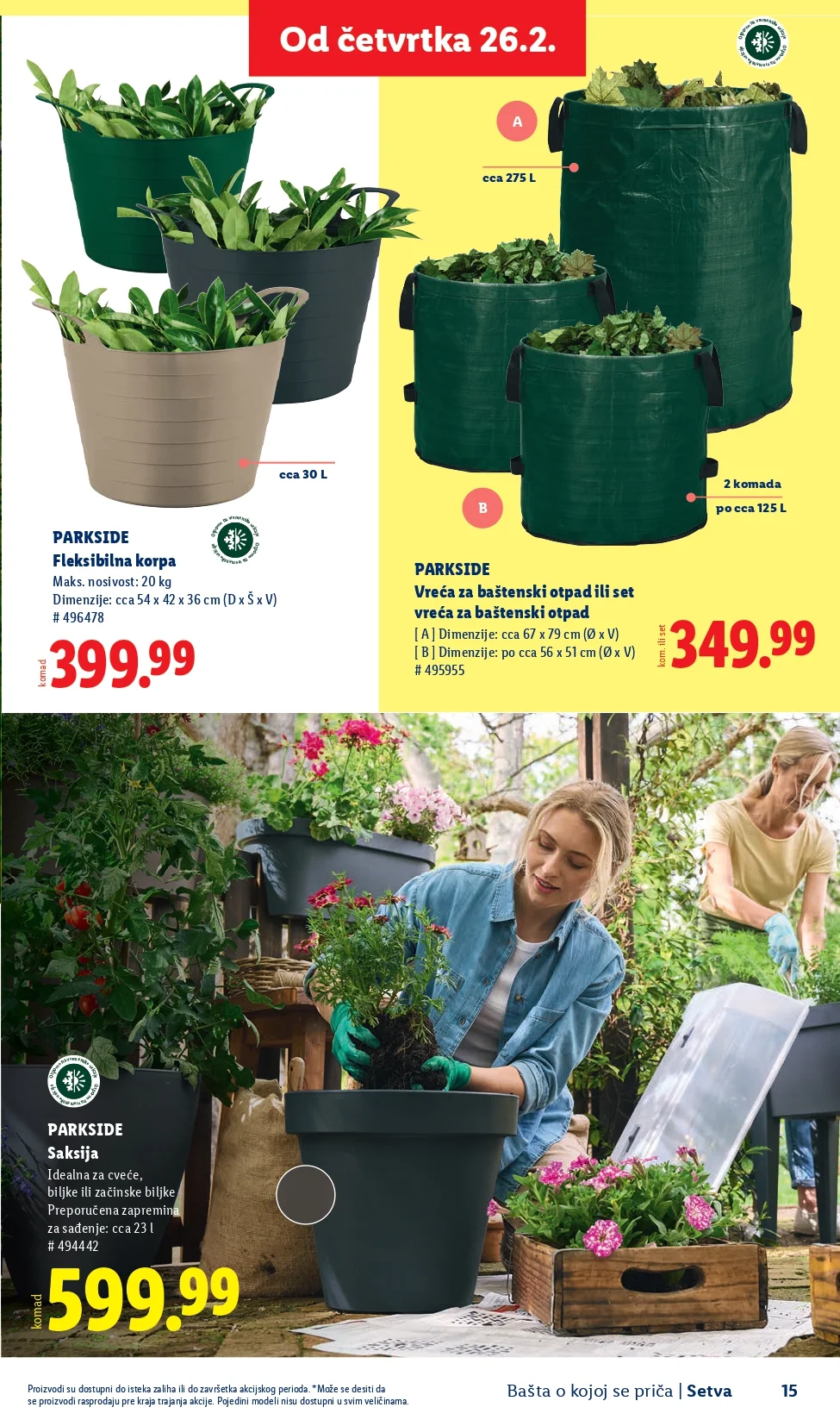 Lidl katalog – baštenska ponuda od 26.2.2026. do isteka zaliha