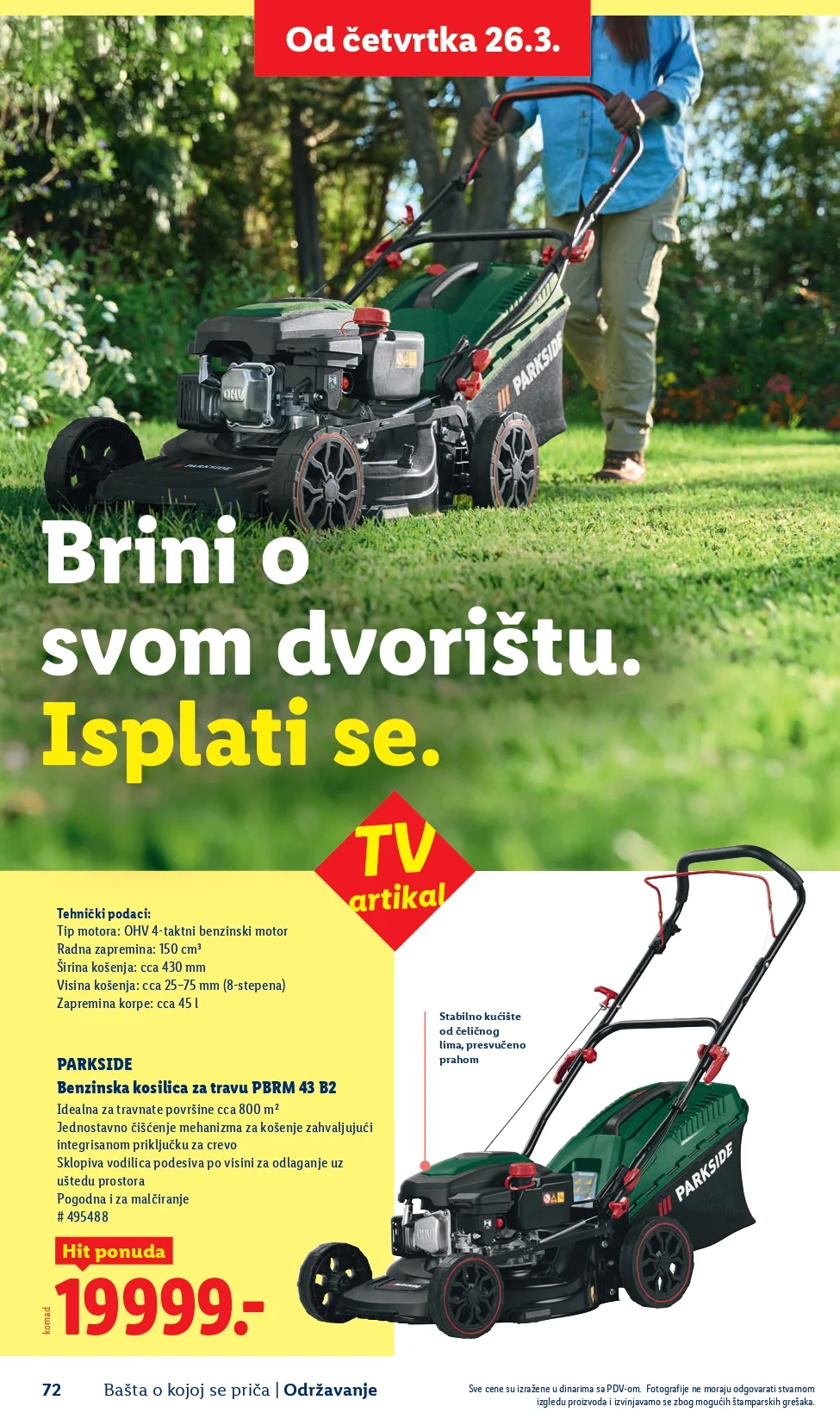 Lidl katalog – baštenska ponuda od 26.2.2026. do isteka zaliha