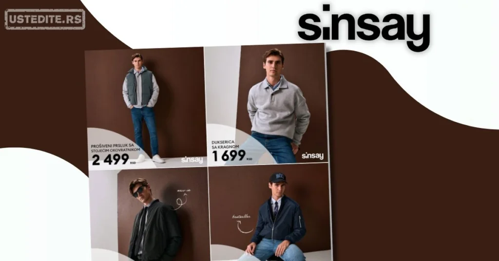 Sinsay ODEĆA ZA MUŠKARCE februar 2026.