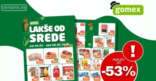 Gomex katalog LAKŠE OD SREDE 4-8.2.2026.