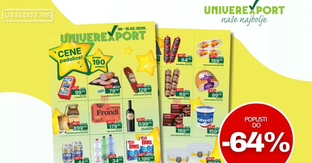 Univerexport katalog CENE PADALICE 5-15.2.2026.