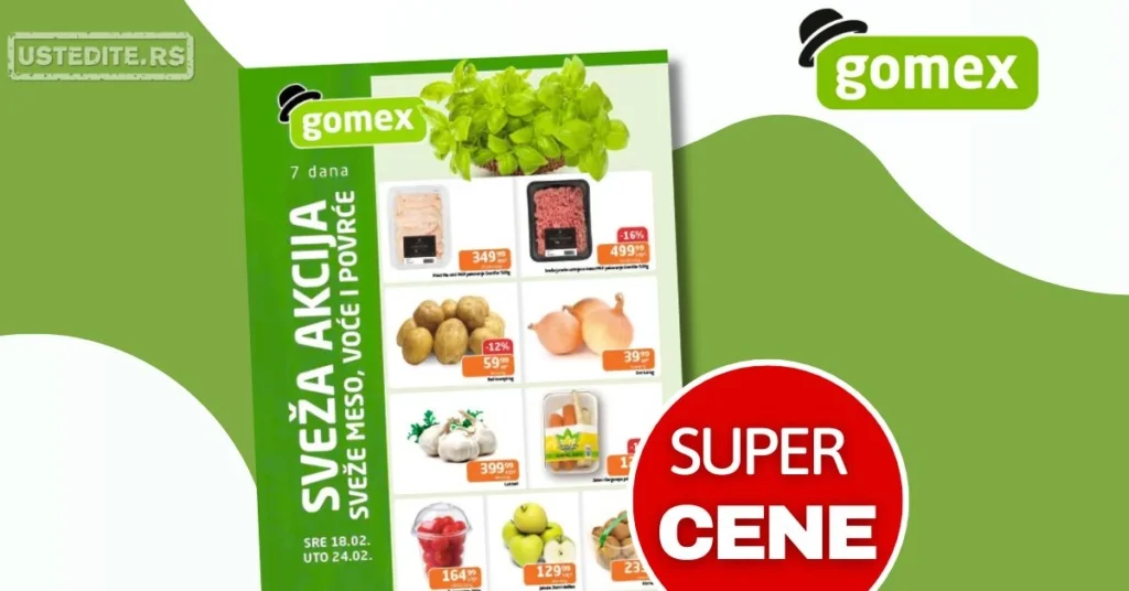 Gomex SVEŽA AKCIJA 18-24.2.2026.