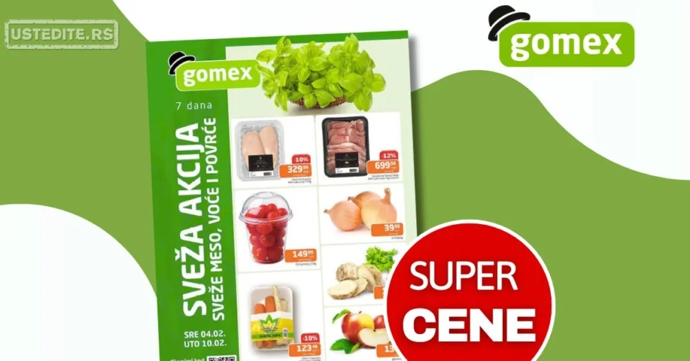 Gomex SVEŽA AKCIJA 4-10.2.2026.