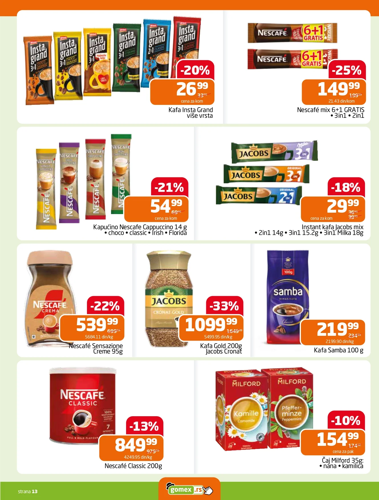 Gomex katalog AKCIJE IZ ŠEŠIRA 4-17.2.2026.