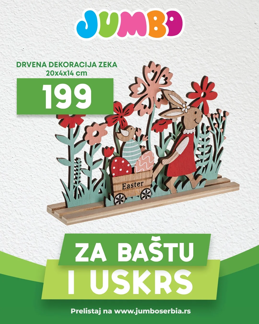 Jumbo akcija USKRŠNJE DEKORACIJE - sniženje do 11.4.2026.