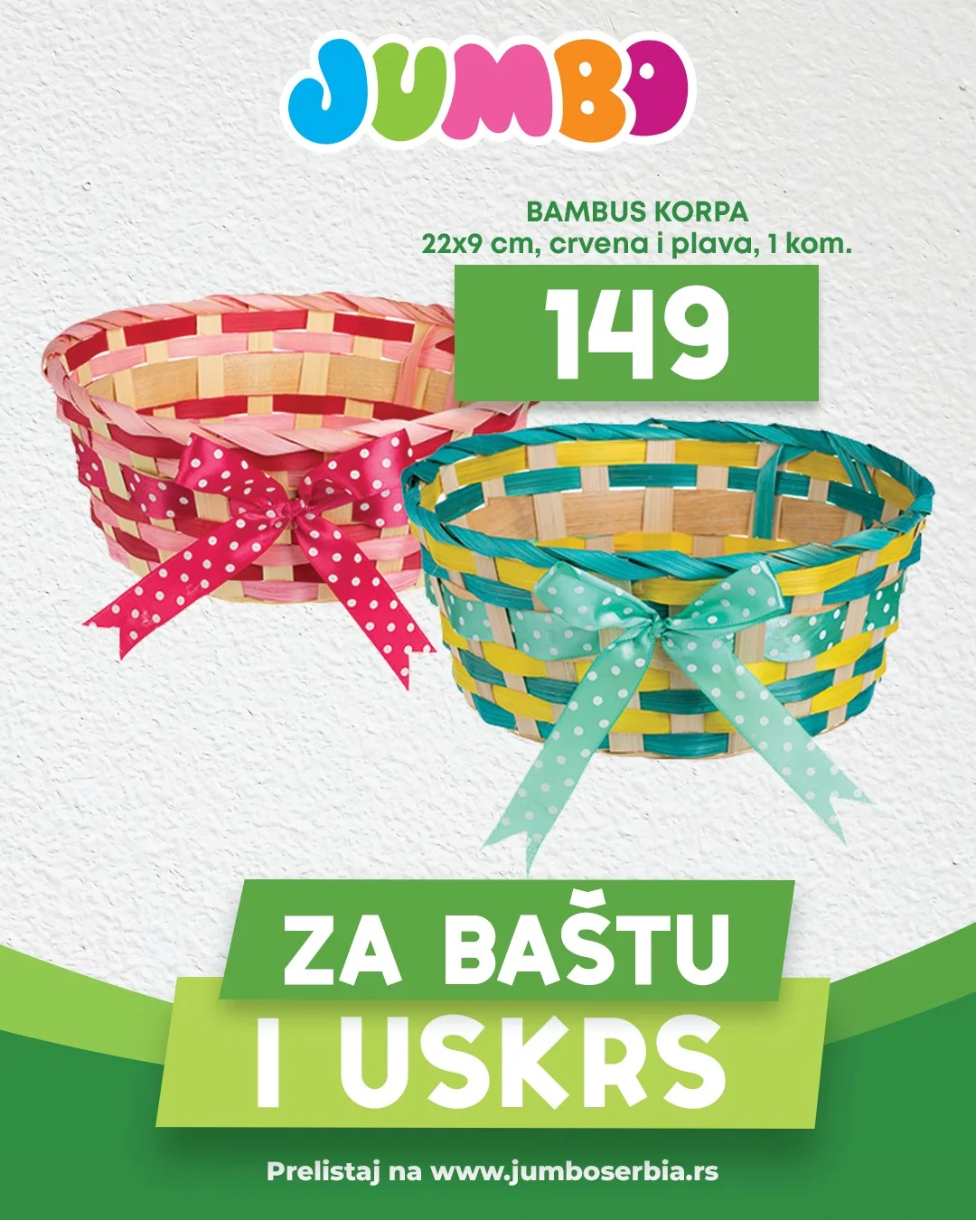 Jumbo akcija BAŠTA I USKRS - sniženje do 11.4.2026.