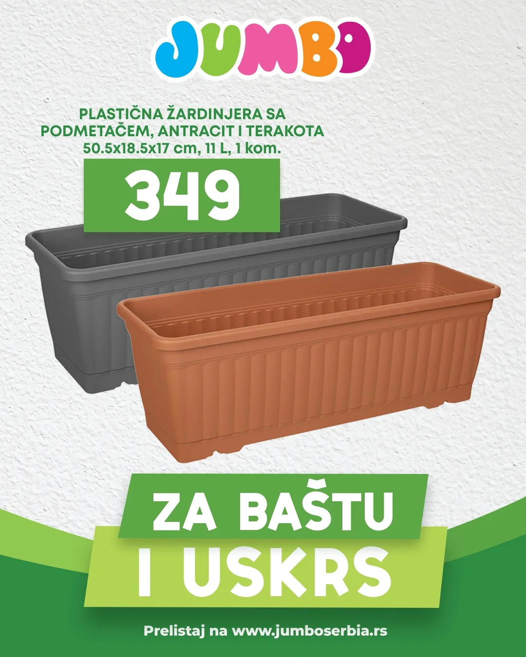 Jumbo akcija BAŠTA I USKRS - sniženje do 11.4.2026.