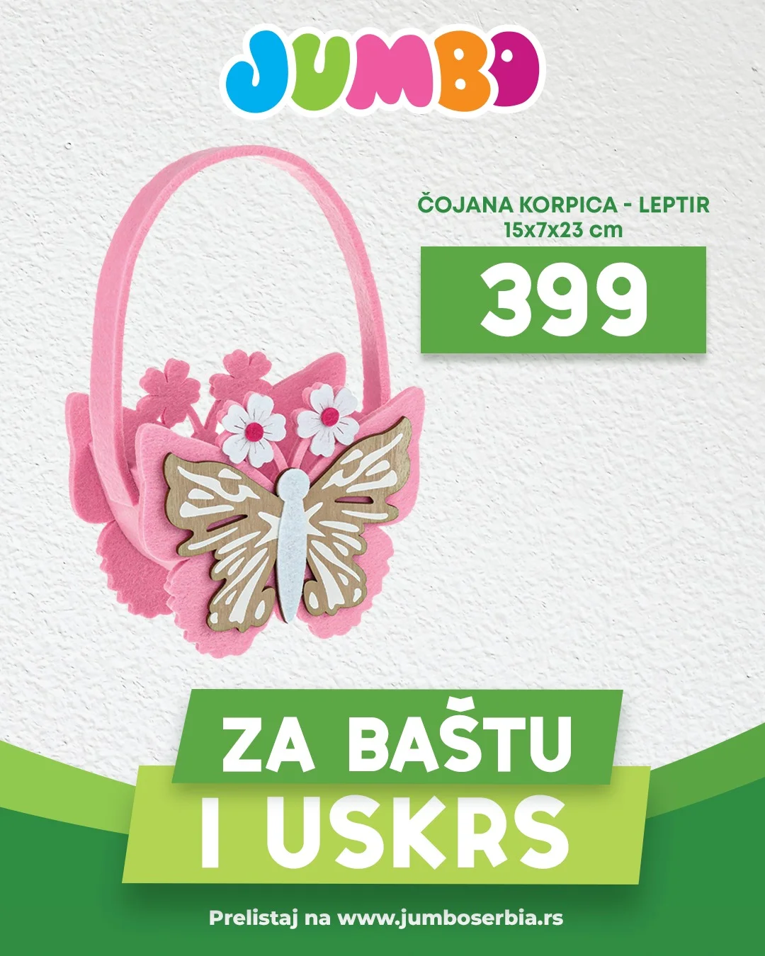 Jumbo akcija BAŠTA I USKRS - sniženje do 11.4.2026.