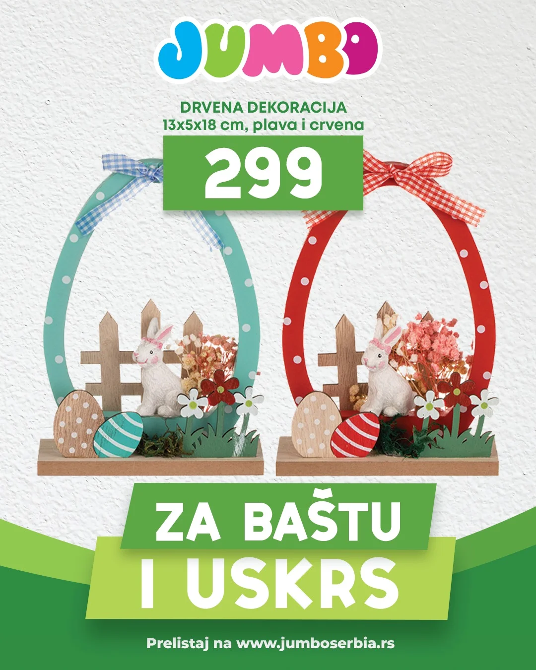 Jumbo akcija USKRŠNJE DEKORACIJE - sniženje do 11.4.2026.