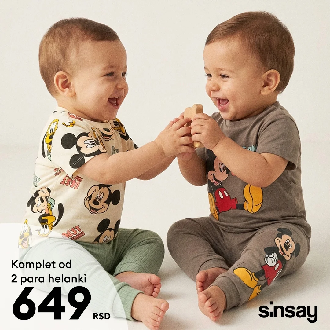 Sinsay ODEĆA ZA BEBE mart 2026.