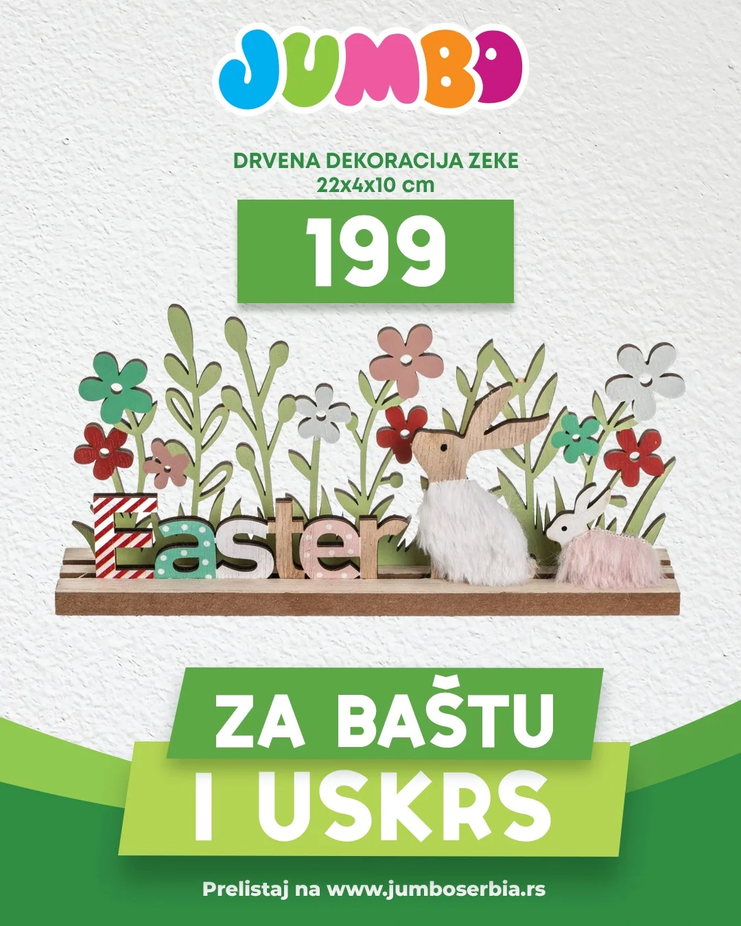 Jumbo akcija USKRŠNJE DEKORACIJE - sniženje do 11.4.2026.
