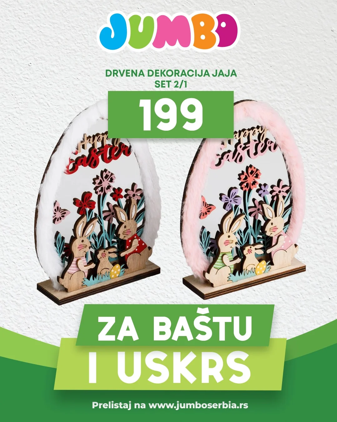 Jumbo akcija USKRŠNJE DEKORACIJE - sniženje do 11.4.2026.