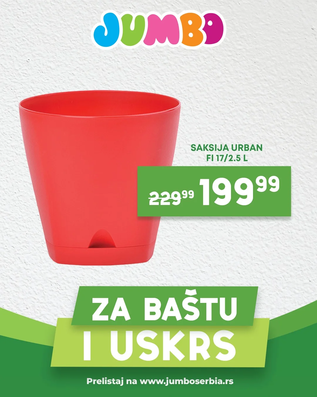 Jumbo akcija BAŠTA I USKRS - sniženje do 11.4.2026.