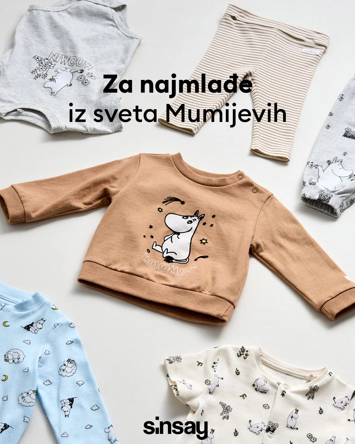 Sinsay akcija - Moomin kolekcija za bebe i decu mart 2026.