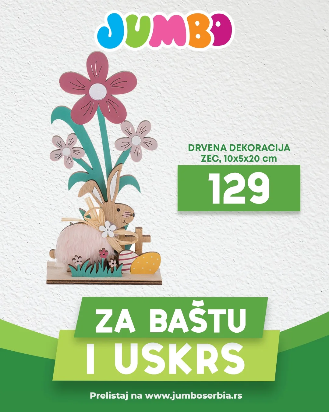 Jumbo akcija USKRŠNJE DEKORACIJE - sniženje do 11.4.2026.