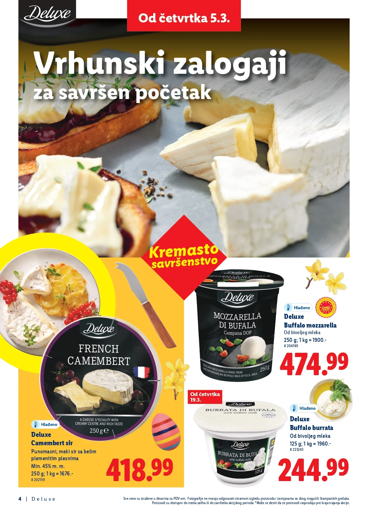 Lidl katalog USKRS DELUXE 5.3.2026. do isteka zaliha